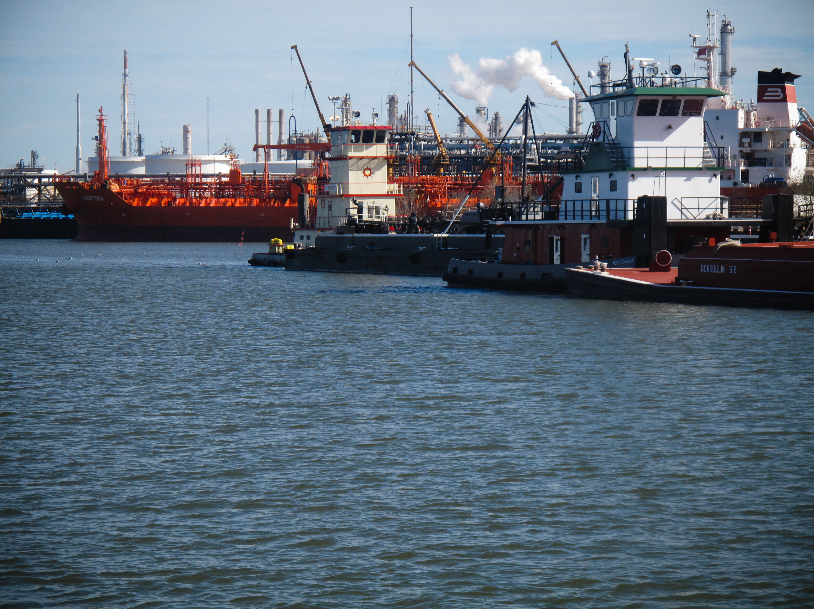 The Houston Ship Channel is home to a wide range of heavy industry, including chemical processing plants and petrochemical refineries.