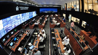 Rio's Operations Center brings together more than 30 agencies and allows them to coordinate on daily issues such as traffic, as well as on emergencies such as the frequent flash floods in hillside slums.