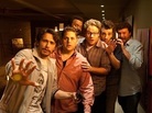 James Franco (from left), Jonah Hill, Craig Robinson, Seth Rogen, Jay Baruchel and Danny McBride all play versions of themselves in the post-apocalyptic comedy This Is the End, written by Rogen and his writing partner Evan Goldberg. James Franco (from left), Jonah Hill, Craig Robinson, Seth Rogen, Jay Baruchel and Danny McBride all play versions of themselves in the post-apocalyptic comedy This Is the End, written by Rogen and his writing partner Evan Goldberg.
