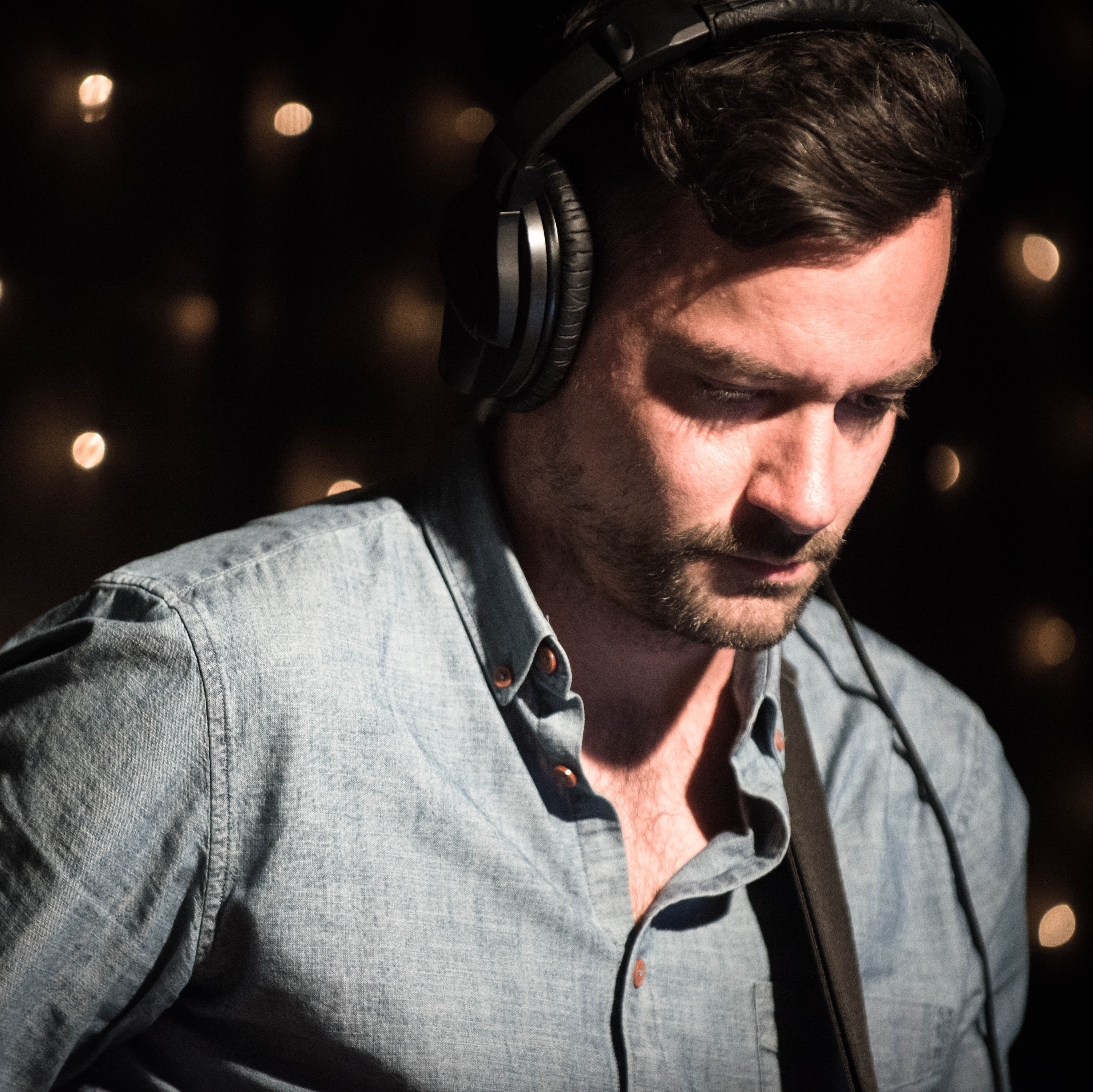 Bonobo's Simon Green during a KEXP studio session.