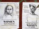 New York artist Tatayana Fazlalizadeh uses posters to combat unwanted cat calls and attention from men in her neighborhood. New York artist Tatayana Fazlalizadeh uses posters to combat unwanted cat calls and attention from men in her neighborhood.