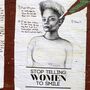 New York artist Tatayana Fazlalizadeh uses posters to combat unwanted cat calls and attention from men in her neighborhood.