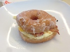 We couldn't wait for Dunkin's Glazed Donut Breakfast Sandwich to go national, so we got the raw materials and made our own. We couldn't wait for Dunkin's Glazed Donut Breakfast Sandwich to go national, so we got the raw materials and made our own.