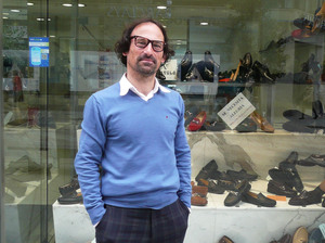 Angel Benito owns Benito's Shoes in Santander, a store that sells its wares online via the Smart Santander phone apps and campaign.