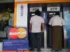 An ATM machine in Yangon, Myanmar.