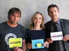 Richard Linklater, Julie Delpy and Ethan Hawke at NPR West.