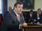 New Jersey Gov. Chris Christie listens to a question during his news conference Tuesday in Trenton, N.J.