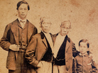 The Bunker brothers with some members of their family. The Bunker brothers with some members of their family.