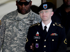 Army Pfc. Bradley Manning (right) is escorted out of a courthouse in Fort Meade, Md., on June 25, 2012. His lawyer announced that Manning, who is accused of leaking classified information to WikiLeaks, had agreed to plead guilty to lesser charges. Army Pfc. Bradley Manning (right) is escorted out of a courthouse in Fort Meade, Md., on June 25, 2012. His lawyer announced that Manning, who is accused of leaking classified information to WikiLeaks, had agreed to plead guilty to lesser charges.