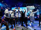 The close of Kendrick Lamar's set at Summer Jam on Sunday, when Top Dawg and A$AP Rocky's crews joined him onstage.