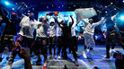 The close of Kendrick Lamar's set at Summer Jam on Sunday, when Top Dawg and A$AP Rocky's crews joined him onstage. The close of Kendrick Lamar's set at Summer Jam on Sunday, when Top Dawg and A$AP Rocky's crews joined him onstage.