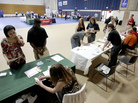 The scene at a jobs fair in Gainesville, Fla., on April 27. The scene at a jobs fair in Gainesville, Fla., on April 27.