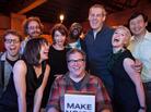 The Ask Me Another crew at The Bell House, their home-base venue in Gowanus, Brooklyn. (l to r) Josh Rogosin, Jonathan Coulton, Ophira Eisenberg, Jesse Baker, Eric Nuzum, John Asante, John Chaneski, Eleanor Kagan and Art Chung. The Ask Me Another crew at The Bell House, their home-base venue in Gowanus, Brooklyn. (l to r) Josh Rogosin, Jonathan Coulton, Ophira Eisenberg, Jesse Baker, Eric Nuzum, John Asante, John Chaneski, Eleanor Kagan and Art Chung.