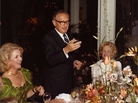 Henry Kissinger delivers a toast during dinner at Sunnylands. Carol Price is at left. Henry Kissinger delivers a toast during dinner at Sunnylands. Carol Price is at left.
