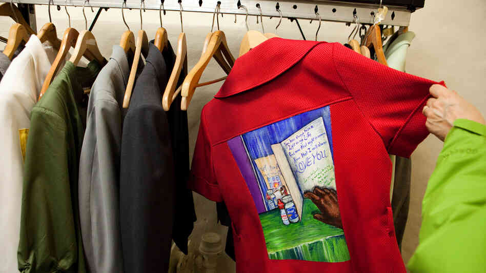 More than 200 people have Walking Gallery jackets that tell the story of their experiences with health and the medical system. More than 200 people have Walking Gallery jackets that tell the story of their experiences with health and the medical system.