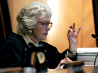 Chief Justice Margaret Marshall asks petitioner to explain a point during arguments before the Supreme Judicial Court in Boston in 2005. Chief Justice Margaret Marshall asks petitioner to explain a point during arguments before the Supreme Judicial Court in Boston in 2005.