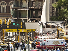 Rescue workers converged Wednesday on the site of a building collapse in Philadelphia. At least six people were reportedly killed and an additional 14 injured. Rescue workers converged Wednesday on the site of a building collapse in Philadelphia. At least six people were reportedly killed and an additional 14 injured.