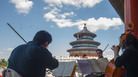 Artists from the Philadelphia Orchestra perform at the Temple of Heaven in Beijing, capital of China. Artists from the Philadelphia Orchestra perform at the Temple of Heaven in Beijing, capital of China.