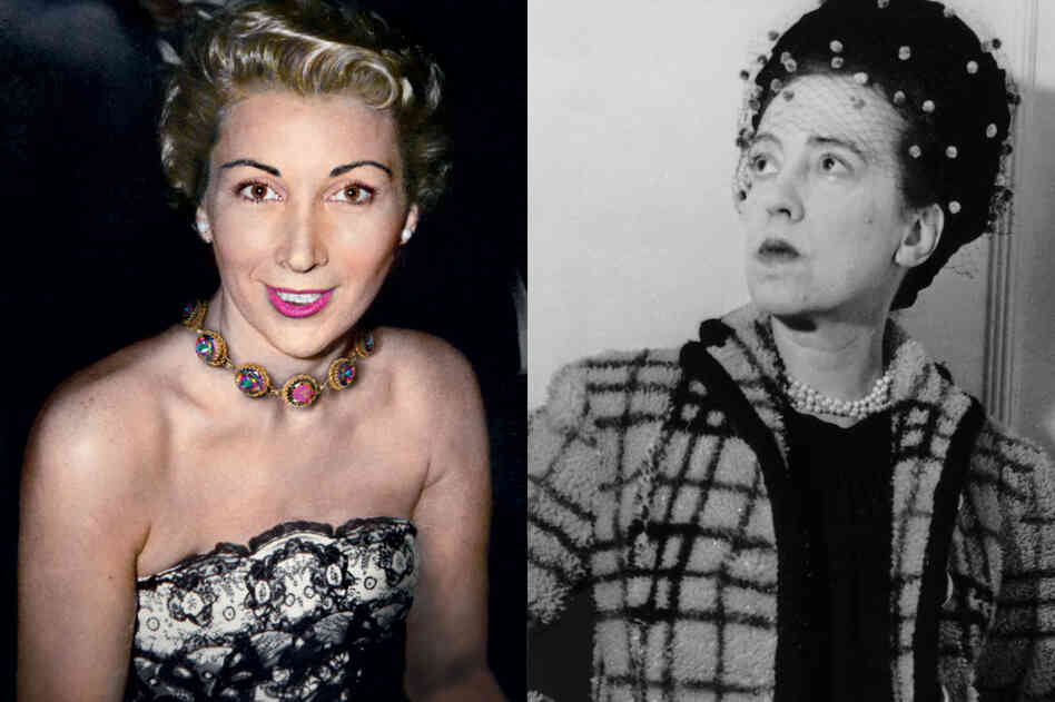 Audrey Morgen Volk (left) was fascinated by fashion star Elsa Luisa Maria Schiaparelli, pictured here in 1947. Both women also played a role in Patricia Volk's maturation. Audrey Morgen Volk (left) was fascinated by fashion star Elsa Luisa Maria Schiaparelli, pictured here in 1947. Both women also played a role in Patricia Volk's maturation.