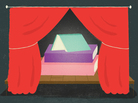 Illustration: Books on a stage framed by red curtains. Illustration: Books on a stage framed by red curtains.