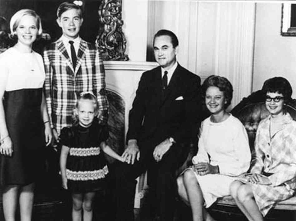 The Wallace family in the mid-1960s. From left, Peggy Sue, George Jr., Janie Lee, George Sr., Lurleen and Bobby Jo. The Wallace family in the mid-1960s. From left, Peggy Sue, George Jr., Janie Lee, George Sr., Lurleen and Bobby Jo.
