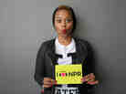 Chrisette Michele at NPR headquarters in Washington, D.C.