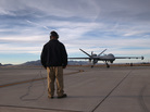 A Predator drone operated by the U.S. Customs and Border Protection Office of Air and Marine taxis for a flight over southern Arizona near the Mexican border on March 7 from Fort Huachuca in Sierra Vista, Ariz. A Predator drone operated by the U.S. Customs and Border Protection Office of Air and Marine taxis for a flight over southern Arizona near the Mexican border on March 7 from Fort Huachuca in Sierra Vista, Ariz.