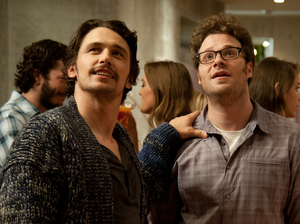 James Franco (left), Seth Rogen and Jay Baruchel are all playing themselves in Rogen's apocalypse comedy This Is the End. James Franco (left), Seth Rogen and Jay Baruchel are all playing themselves in Rogen's apocalypse comedy This Is the End.