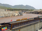 A May 28 photo shows the Blue Nile in Ethiopia, during a diversion ceremony for the country's dam project. Egypt says it is against the plan. A May 28 photo shows the Blue Nile in Ethiopia, during a diversion ceremony for the country's dam project. Egypt says it is against the plan.