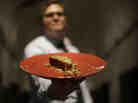 Sean Kelley, senior vice president at the Eastern State Penitentiary, displays a plate of "food loaf," a punishment food currently served in Pennsylvania prisons. Over the weekend, the historic penitentiary, now a museum, served visitors sample meals from the 1800s, 1900s and today. Sean Kelley, senior vice president at the Eastern State Penitentiary, displays a plate of "food loaf," a punishment food currently served in Pennsylvania prisons. Over the weekend, the historic penitentiary, now a museum, served visitors sample meals from the 1800s, 1900s and today.
