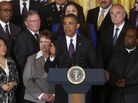 A White House event on Tuesday, where President Obama was aware that his support for immigration legislation could be the kiss of death. A White House event on Tuesday, where President Obama was aware that his support for immigration legislation could be the kiss of death.