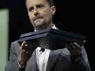 Sony Computer Entertainment President and CEO Andrew House introduces the new PlayStation 4 at an Electronic Entertainment Expo media briefing in Los Angeles on Monday. Sony Computer Entertainment President and CEO Andrew House introduces the new PlayStation 4 at an Electronic Entertainment Expo media briefing in Los Angeles on Monday.