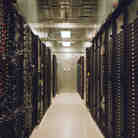 Nick Easley of the Union Station Technology Center calls this room full of servers at the center "the cloud." Nick Easley of the Union Station Technology Center calls this room full of servers at the center "the cloud."