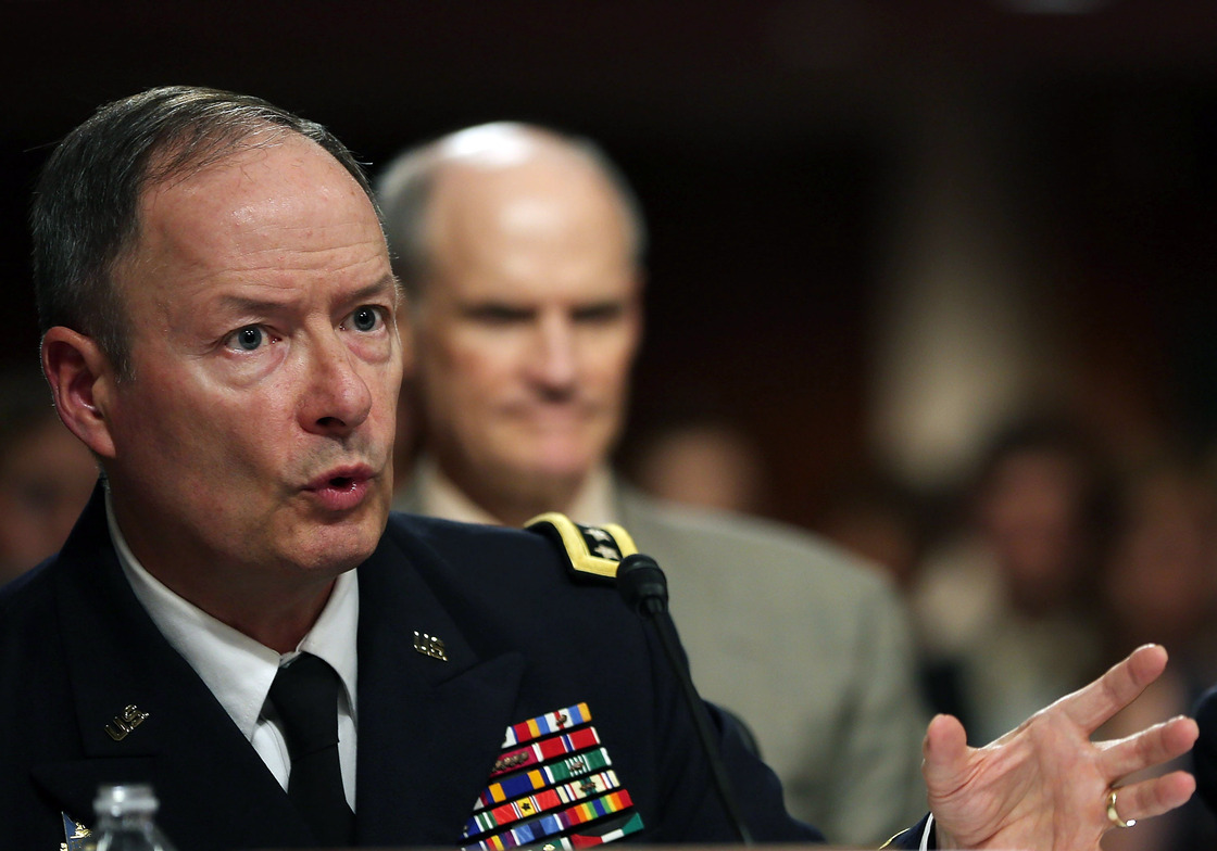 U.S. Army Gen. Keith Alexander, commander of the U.S. Cyber Command, director of the National Security Agency (NSA), testifies during a Senate Appropriations Committee hearing on Capitol Hill, on Wednesday. U.S. Army Gen. Keith Alexander, commander of the U.S. Cyber Command, director of the National Security Agency (NSA), testifies during a Senate Appropriations Committee hearing on Capitol Hill, on Wednesday.