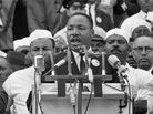 Martin Luther King Jr. addresses marchers during his "I Have a Dream" speech. Martin Luther King Jr. addresses marchers during his "I Have a Dream" speech.