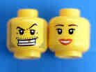 Lego faces are more often looking like that guy on the left, researchers say.