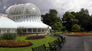 The Palm House in Belfast's Botanic Gardens houses a range of tropical plants.