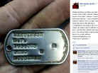 After a photo of Lanny Martinson's dog tag was placed on Facebook and elsewhere, Marines and veterans helped track him down. Martinson lost the tag in Vietnam in 1968. After a photo of Lanny Martinson's dog tag was placed on Facebook and elsewhere, Marines and veterans helped track him down. Martinson lost the tag in Vietnam in 1968.