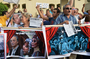 Egyptian employees of the Cairo Opera House and opponents of Egypt's Islamist President Mohamed Morsi hold placards during a demonstration inside the opera's compound in Cairo on May 30, following the dismissal of the head of the opera house. The firing is the latest salvo in a cultural war between artists and the ruling Muslim Brotherhood.