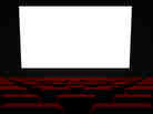 Empty movie theater. Empty movie theater.
