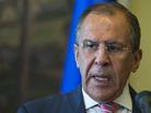 Russian Foreign Minister Sergey Lavrov speaks to the media after his meeting with Italian Foreign Minister Emma Bonino on Saturday. Russian Foreign Minister Sergey Lavrov speaks to the media after his meeting with Italian Foreign Minister Emma Bonino on Saturday.