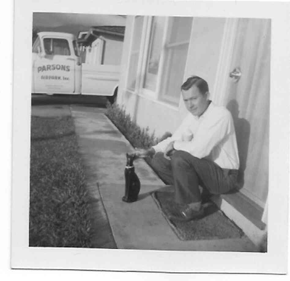 Louis Parsons in November 1960, shortly before he gave up flying and started a family. The truck in the background says "Parsons Airpark," after the private airport he built in Carpinteria, Calif. In the 1950s, movie stars would sometimes fly in on their way up to Santa Barbara. Louis Parsons in November 1960, shortly before he gave up flying and started a family. The truck in the background says "Parsons Airpark," after the private airport he built in Carpinteria, Calif. In the 1950s, movie stars would sometimes fly in on their way up to Santa Barbara.