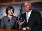 Sens. Saxby Chambliss, R-Ga., and Dianne Feinstein, D-Calif., speak to the media about the controversial National Security Agency programs. Sens. Saxby Chambliss, R-Ga., and Dianne Feinstein, D-Calif., speak to the media about the controversial National Security Agency programs.