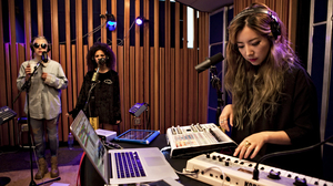 Watch the Los Angeles producer perform "Go With It" live in the KCRW studio with vocalist MNDR. Watch the Los Angeles producer perform "Go With It" live in the KCRW studio with vocalist MNDR.