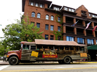 The Banjo Billy bus tour starts and ends outside the Hotel Boulderado, at the corner of 13th and Spruce streets. Banjo shares some haunting tales from previous (and possibly still-current) guests, particularly those on the third floor and inside the still-functioning Otis elevator. The Banjo Billy bus tour starts and ends outside the Hotel Boulderado, at the corner of 13th and Spruce streets. Banjo shares some haunting tales from previous (and possibly still-current) guests, particularly those on the third floor and inside the still-functioning Otis elevator.