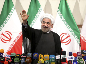 Iran's newly elected president, Hasan Rowhani, gave a news conference in the capital Tehran on Monday. He said he would pursue a path of moderation. Iran's newly elected president, Hasan Rowhani, gave a news conference in the capital Tehran on Monday. He said he would pursue a path of moderation.