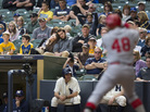Two fans catch a nap during a game between the Milwaukee Brewers and St. Louis Cardinals last month in Milwaukee. Two fans catch a nap during a game between the Milwaukee Brewers and St. Louis Cardinals last month in Milwaukee.