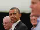 President Obama glances at Britain's Prime Minister David Cameron (right) during a news conference with European Union officials at the G-8 summit in Enniskillen, Northern Ireland, on Monday. President Obama glances at Britain's Prime Minister David Cameron (right) during a news conference with European Union officials at the G-8 summit in Enniskillen, Northern Ireland, on Monday.