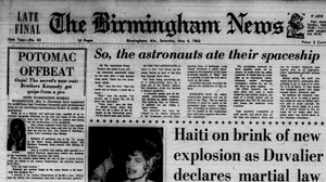 The Birmingham News' front page on May 4, 1963.