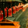 New Snapple bottles right off the line in Salem, NJ.